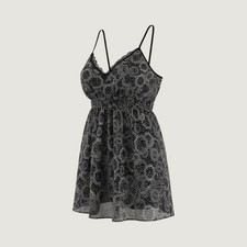 Oscar de la Renta Pink Label Lace Trim Babydoll Womens XL Dress Y2K Fairy Goth