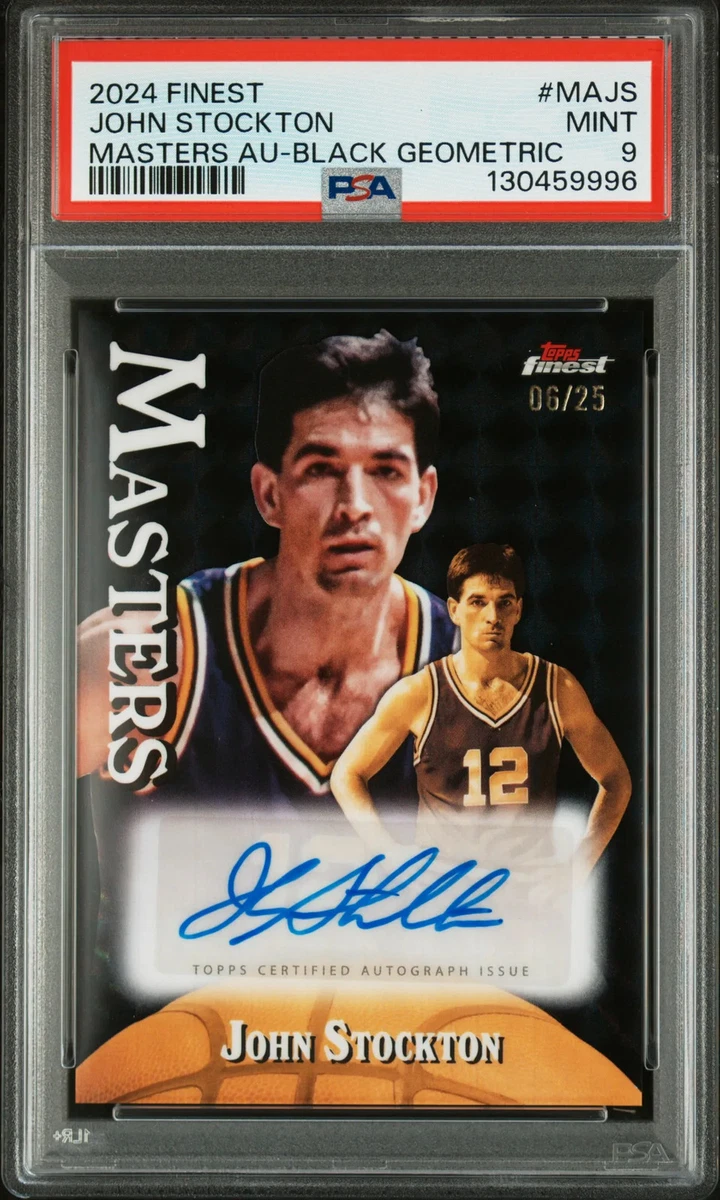Topps John Stockton Basketball Autographed Sports Trading Cards