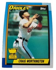 1990 Topps #521 Craig Worthington Baltimore Orioles MLB Baseball Card Rookie (D3. rookie card picture