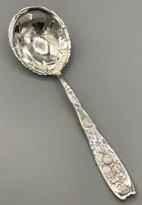 Berry by Whiting division of Gorham Sterling large Serving Spoon 8 7/8"