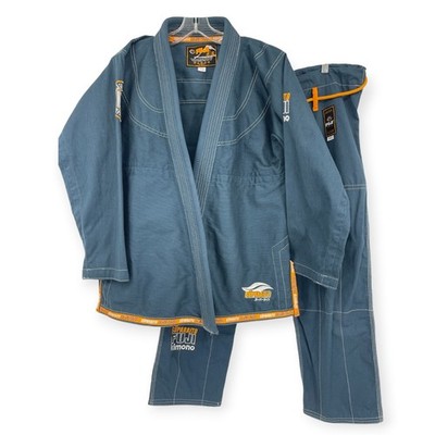 FUJI SUPARAITO BJJ Gi Blue Lightweight Ripstop Kimono Mens A2