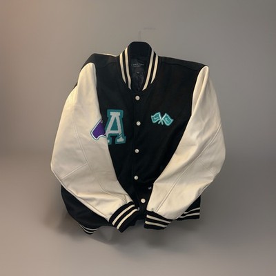 T- Factor Men s Varsity 3XL Black With Cream Sleeves - Armis