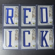 2006 Upper Deck Chronology JJ Redick Rookie Letterman Patch Full Nameplate Set