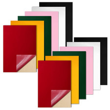 Self Adhesive Felt Sheets, 6 Colors, 8 x 12 Inch, 12 Pcs