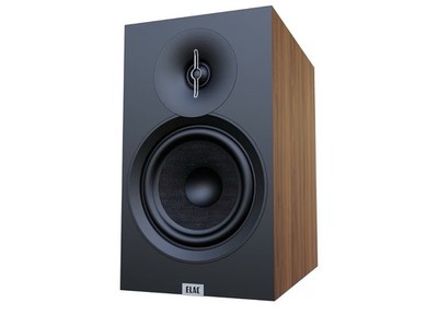 ELAC Debut 3.0 DB63-WN Bookshelf Speakers, Walnut (Pair) - 1  Aluminum