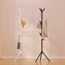 Coat Hat & Umbrella Stand Tree – 9-Hook Freestanding Clothes Rack with Umbrella