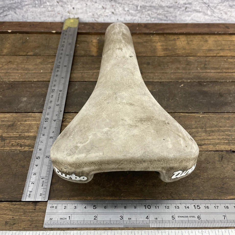 Sillín de bicicleta vintage Selle Italia Turbo Bernard Hinault Seat hecho en Italia 350 g Foto 3 de 4