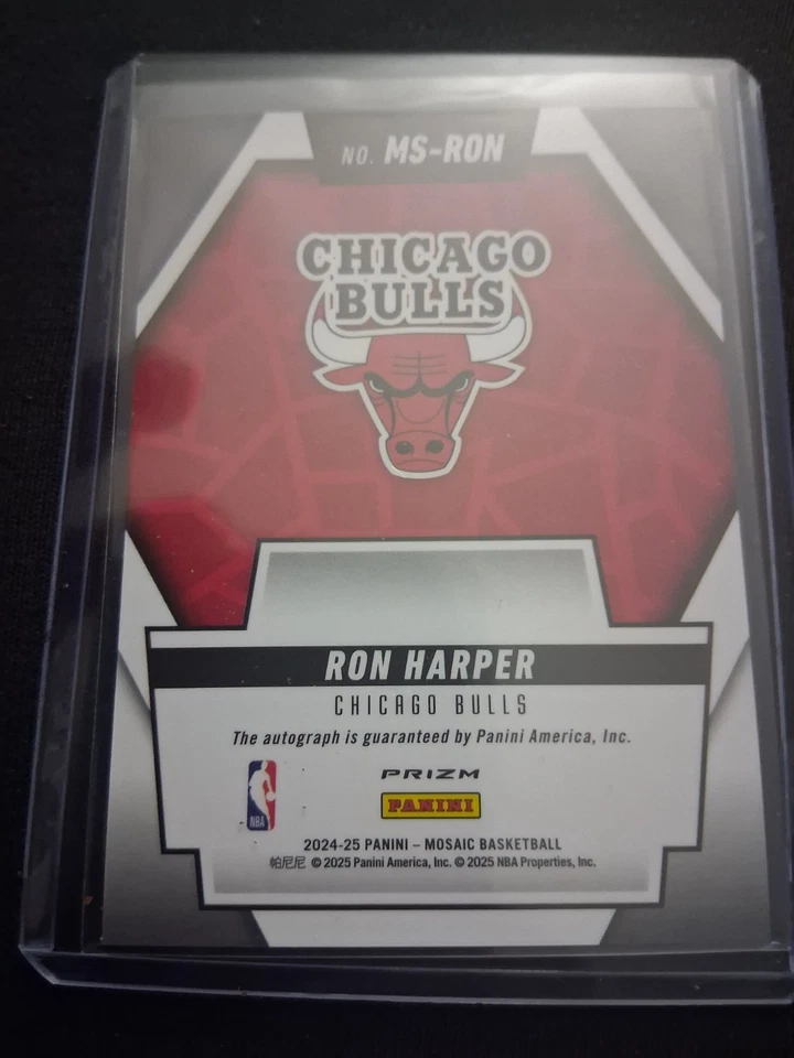 2024-2025 Panini Mosaic Scripts Ron Harper Auto Silver Mosaic Prizm - Image 2 of 3