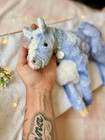 Cloud the Foal Plush Soft Blue Handmade Plush by MoonbugAttic — photo 1