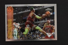 1996 Topps Chrome Dennis Rodman Refractor #176 card