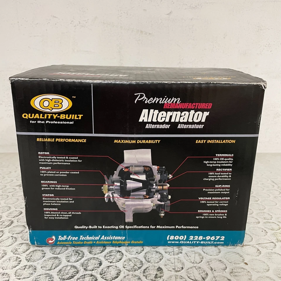 QUALITY-BUILT 13992 Alternator 130A Reman 01-10 Lexus LS430 SC430 - Image 3 of 4