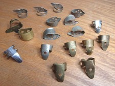  O Lot of 18 Vintage Brass  Steel Guitar/Banjo Picks, Dunlop, Showcase, 