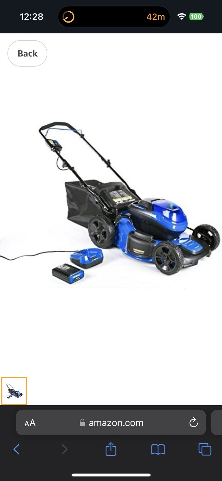 Kobalt 40V Cordless Electric Lawn Mower KM-1640 for Efficient Yard Care
