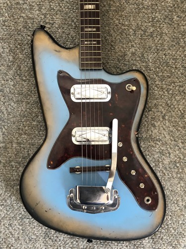 1966 Silvertone 1478 Sears Electric Guitar Old School Players Grade Rare Guitar