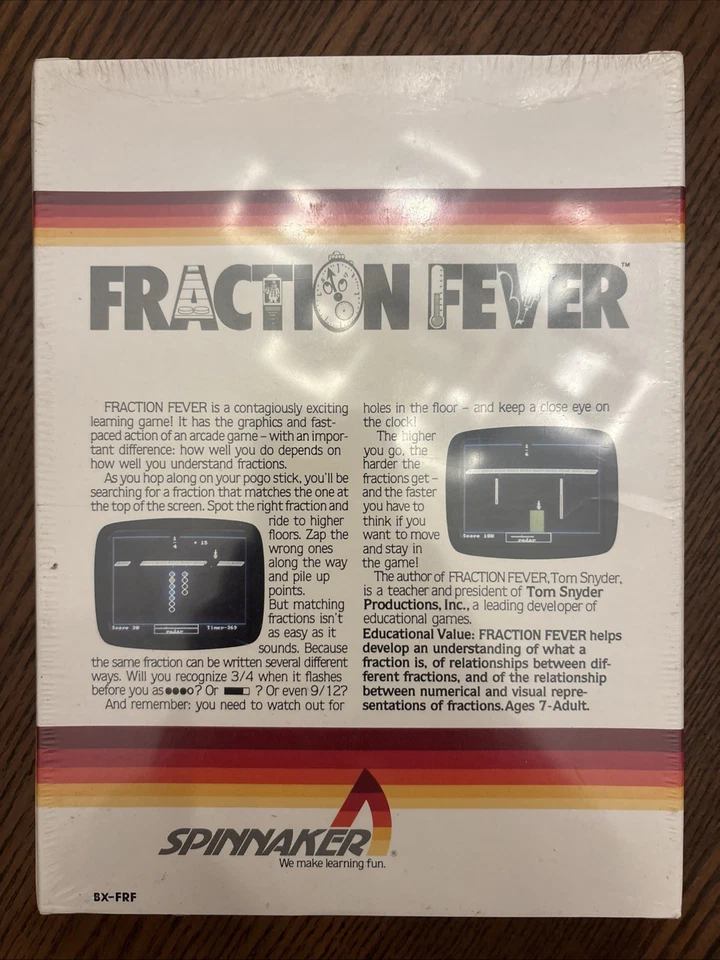 Colecovision Fraction Fever SEALED In Box - Image 2 of 4