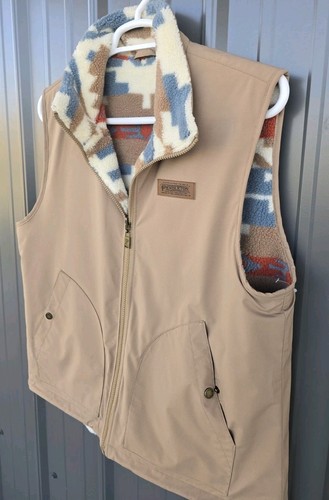 Pendleton Reversible Fleece Vest Women's Large NWOT - Picture 6 of 9