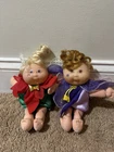 Vintage 1995 Cabbage Patch Kids Garden Fairies Dolls Lot Of 2 CPK
