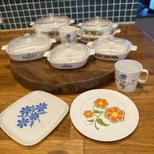 Vintage CorningWare Children  s Play Dishes - Spice of Life  Blue Cornflower TOY
