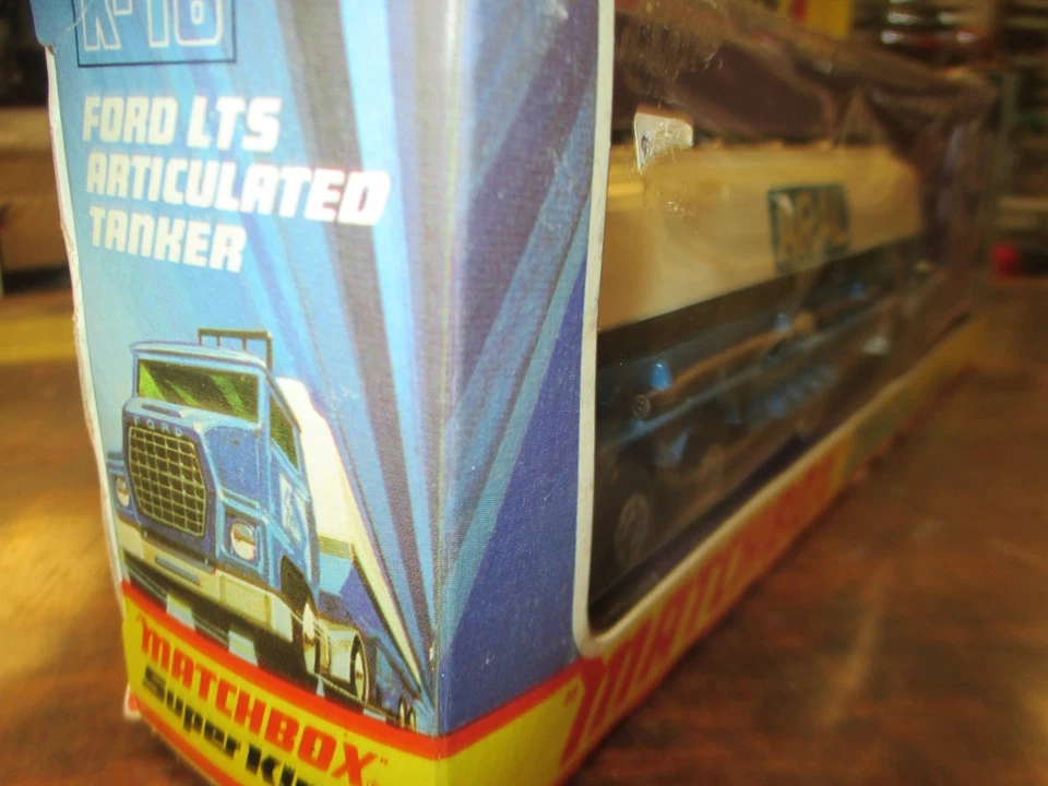 VINTAGE 1973 MATCHBOX SUPER KINGS K-16 ARAL FORD LTS ARTICULATED TANKER  MIB - Image 4 of 4