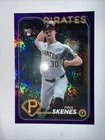 2024 Topps Update Series - Paul Skenes #US100 Purple Holo white Uniform #473/799