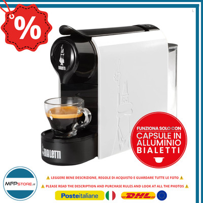Bialetti Gioia Kapselmaschine Für Espresso Weiß 20 Bar 1200 1400 W 0,5 L