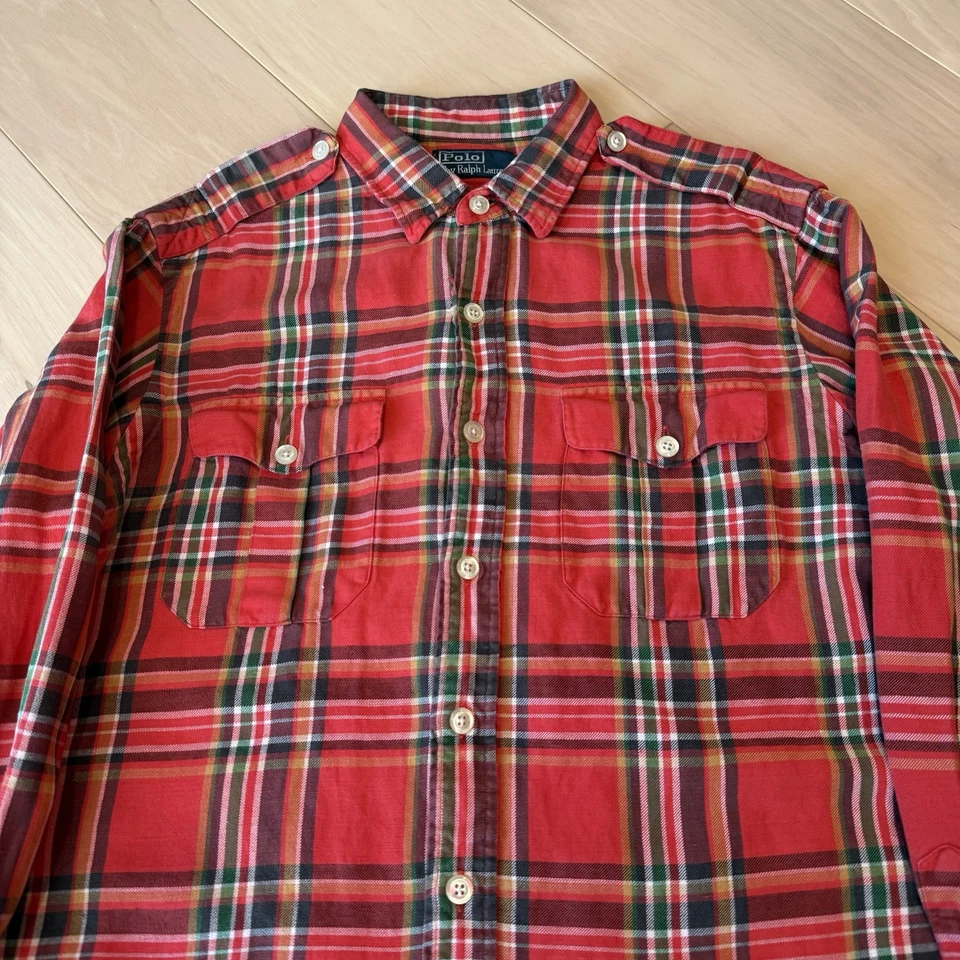 Vintage Polo Ralph Lauren Shirt L Multicolor Silk Linen 90s New York RRL - Image 3 of 4