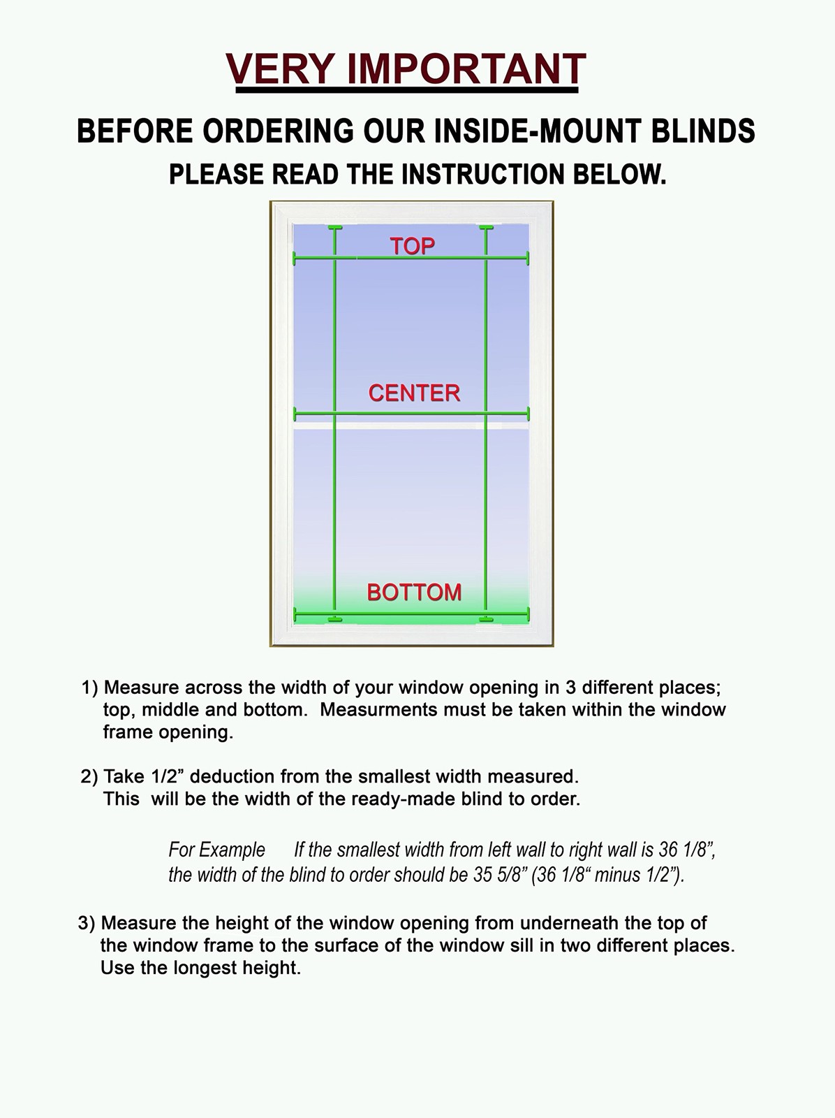 US Window And Floor 2" Faux Wood 51.75" W x 60" H, Inside Mount Cordless Blin...