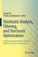 Stochastic Analysis, Filtering, And Stochastic Optimization George Yin