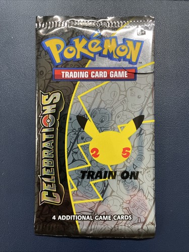 Pokemon TCG Celebrations 25th Anniversary Booster Pack - EMPTY Wrapper~no Cards