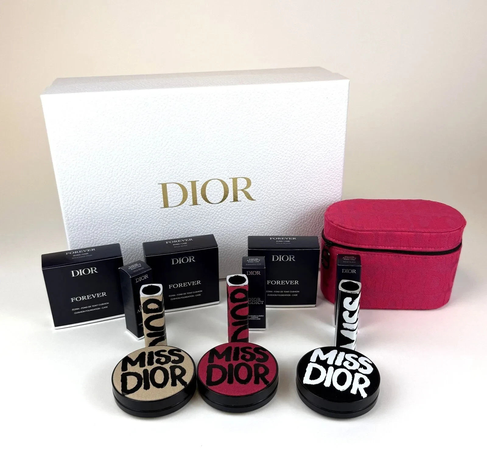Trousse Miss Dior Édition Limitée Voyage Chic 3 Coffrets et 3 Écrins