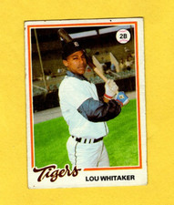 Top 10 Lou Whitaker Baseball Cards 14