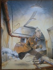Affichette 1997 Tintin par