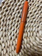 KACO GREEN ballpoint pen with orange case #1fd509