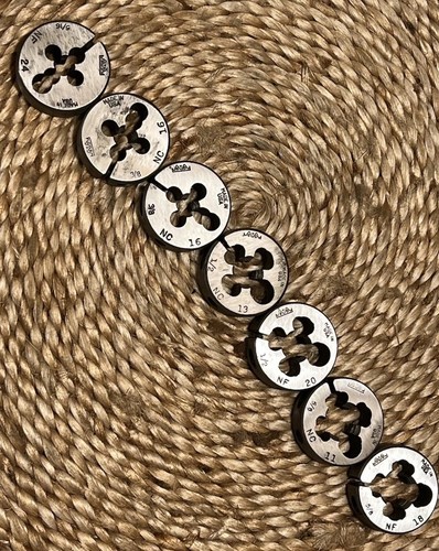 Lot of 7 GTD, Regal 1-1/2” OD Dies 5/16” to 5/8” (loc:B2) lot3