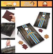 Premium MDF Cornhole Set - 2 Boards  8 Bags - Perfect for NFL Fans  Tailgating