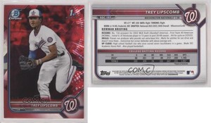 2022 Bowman Chrome Draft Sapphire Edition Red /5 Trey Lipscomb #BDC-197