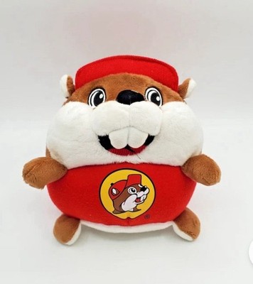 Bucees Beaver Plush 8in Brown Red Stuffed Animal Mascot Toy Soft Cute