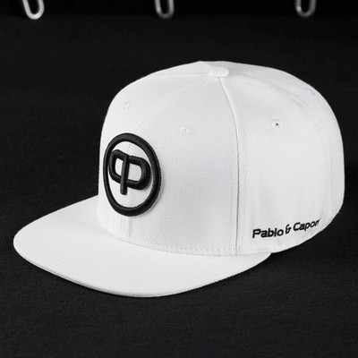 Pablo & Capone Snapback Cap - White & Black