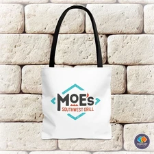 Moe's Southwest Grill Logo Polyester Tote Bag
