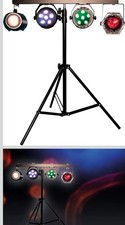 FX Lab 4-Way DJ Light & Stand Set Black