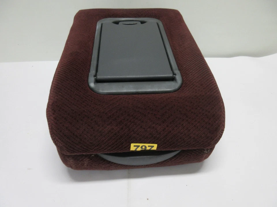 95-98 CHEVY SILVERADO GMC SIERRA CK 1500 CENTER CONSOLE JUMP SEAT ARMREST RED - Image 4 of 4