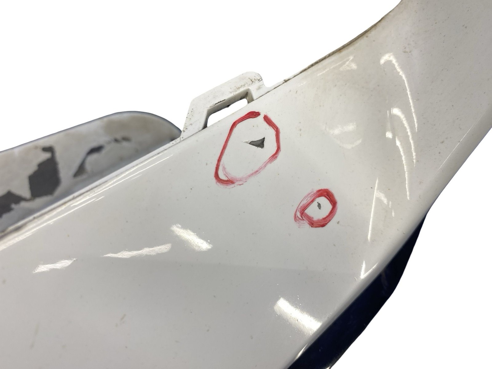 2020-2023 AUDI R8 V10 4S PERFORMANCE FRONT BUMPER COVER SHELL IBIS WHITE (T9T9)
