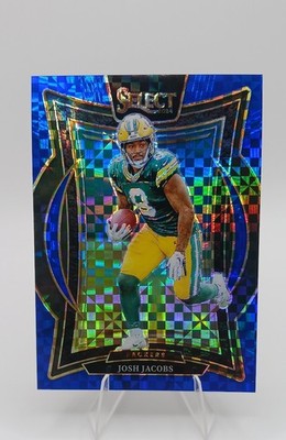 2024 Panini Select - Concourse Josh Jacobs #73 Blue Prizm /249