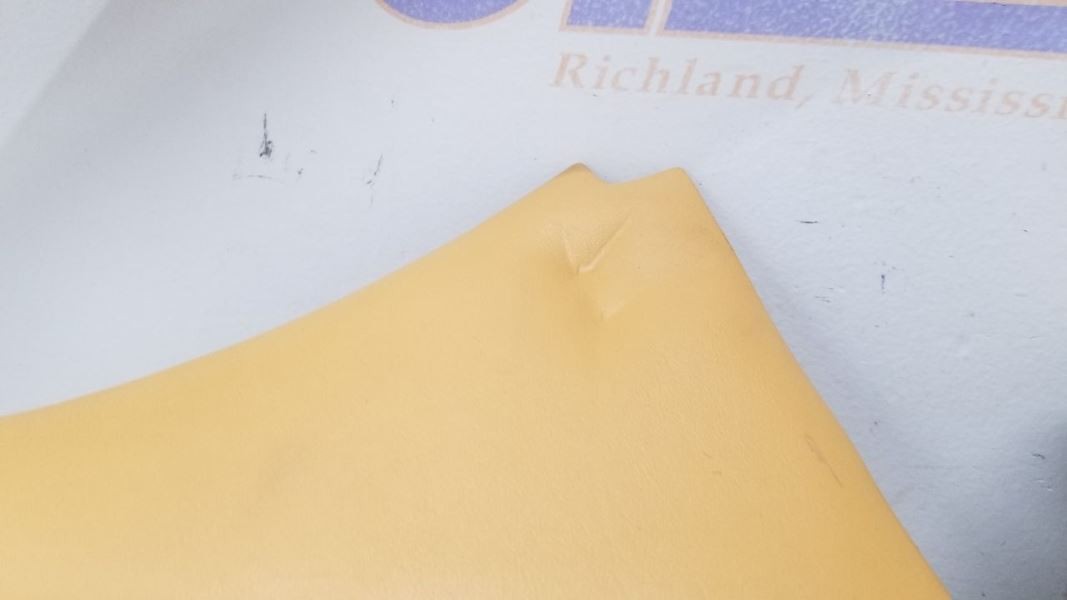 1990 FERRARI TESTAROSSA INTERIOR WINDSHIELD A PILLAR TRIM RIGHT PASSENGER TAN