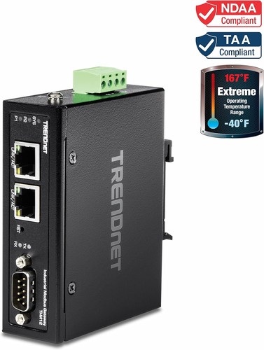 TRENDnet 1-Port Fast Ethernet Industrial Modbus Gateway, 1 x Serial DB-9 Port, 2 - 第 8/8 張圖片