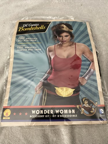 Rubie’s DC Comics Bombshells Wonder Woman Accesory Kit Halloween Costume New!!