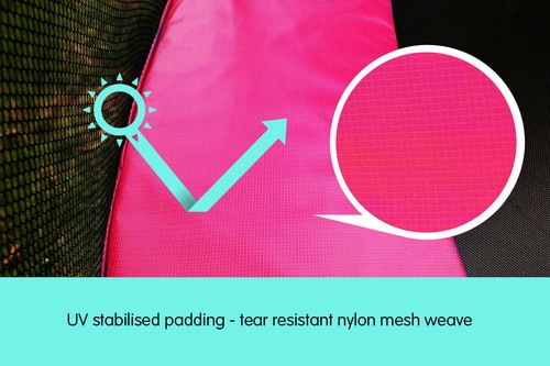 REPLACEMENT PAD ONLY Powertrain Trampoline Spring Safety Pads 16ft Pink - Picture 3 of 6