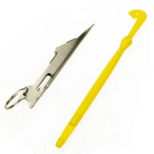 2pc Tie Fast Nail Knot Tying Tool & Loop Tyer Hook Tier for Fly Fishing Line USA