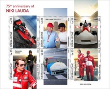 2025 01 - SIERRA LEONE - NIKI LAUDA 75ÈME 6V série complète MNH **