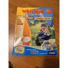 V Tech Bob the Builder Whiz Kid Learning System Game Pre K U8